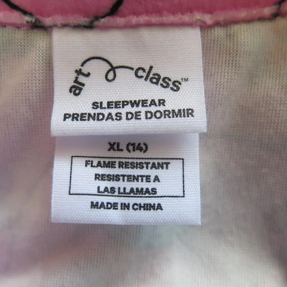 Art Class NWOT Christmas Pajamas Size XL/14 Girls 2 Piece Hearts Gingerbread